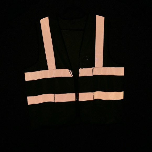 Men's High Visibility Softshell Fluorescent Yellow/Black Vest - Picture 9 of 10